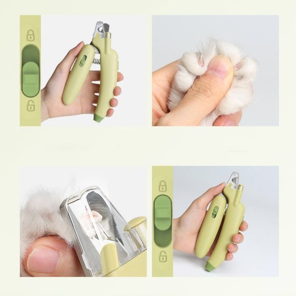 Ergonomic Pet Nail Clipper with LED Light and Safety Guard - Picture 9 of 15